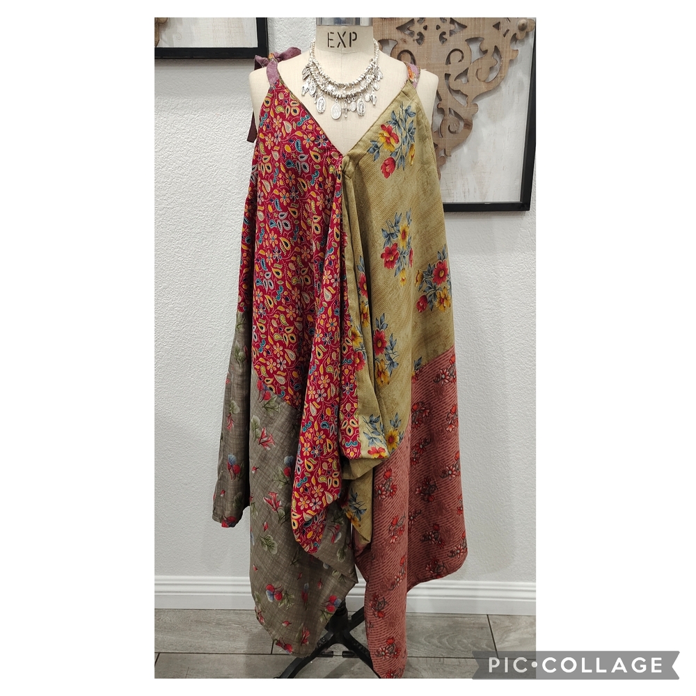 Sacred Threads Multicolor Patchwork Jumpsuit - image 1